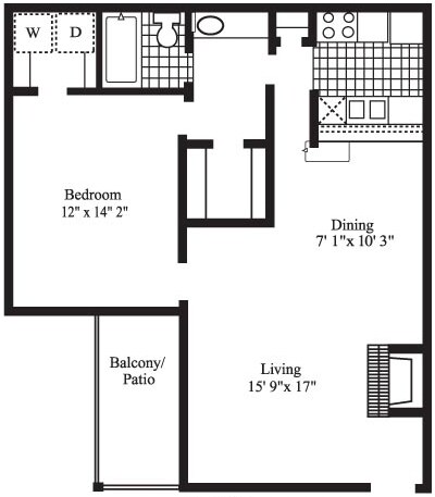 Unit 1.2107 1.2107 floor plan
